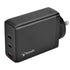 Bonelk 100W PD GaN Wall Charger, 2 x USB-C / 1 x USB-A -  Black - Digital3d.com.au